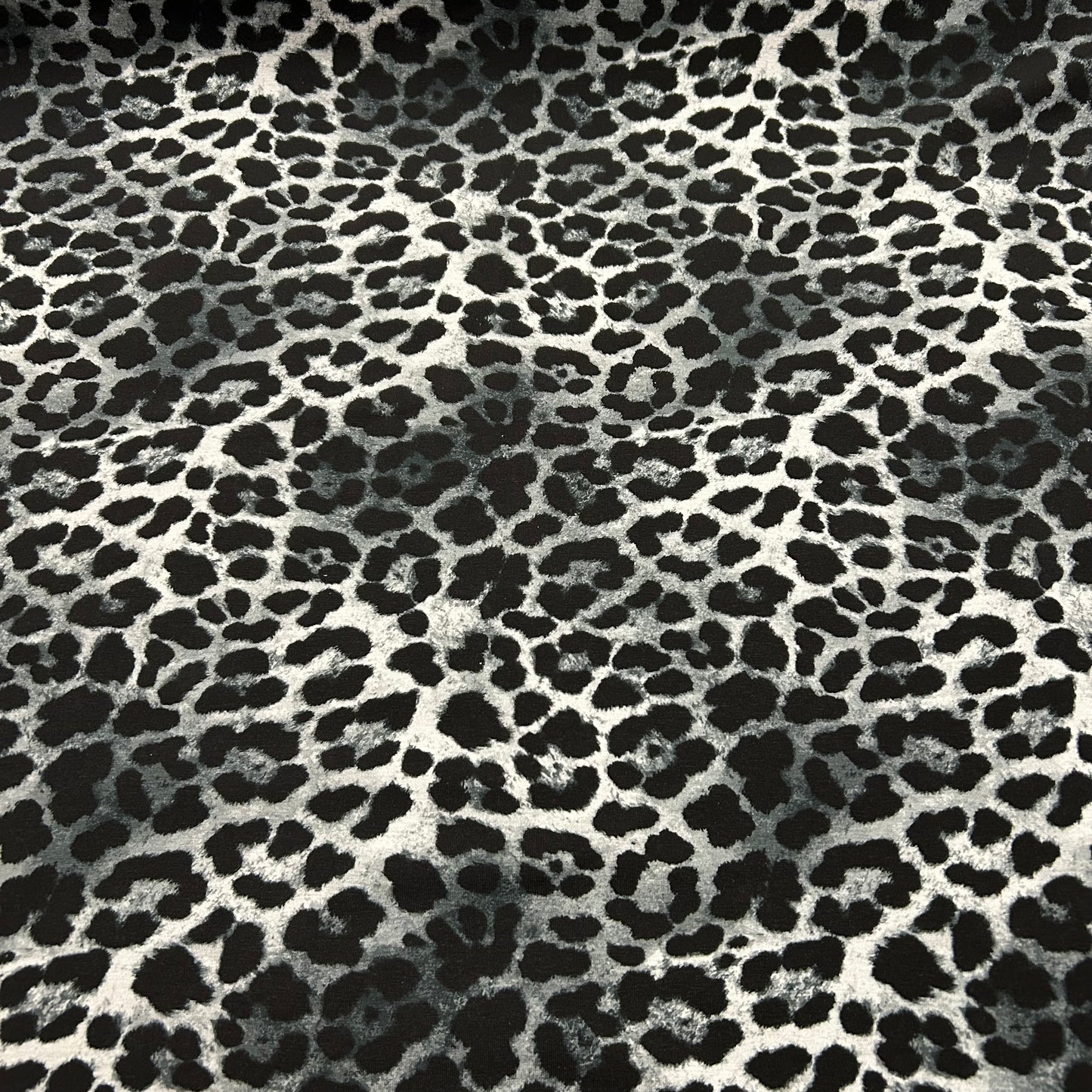 Leopard i grå - Bomuldsjersey