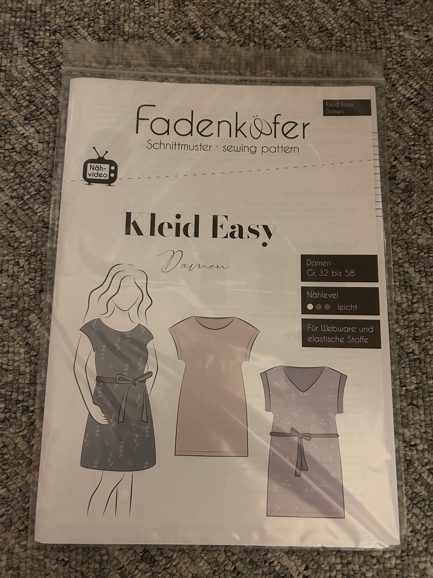Kleid easy damen - Fadenkäfer