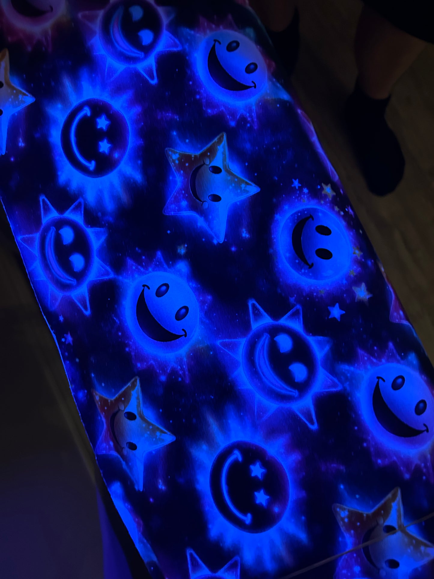 Smiley stjerne og sole - Bomuldsjersey