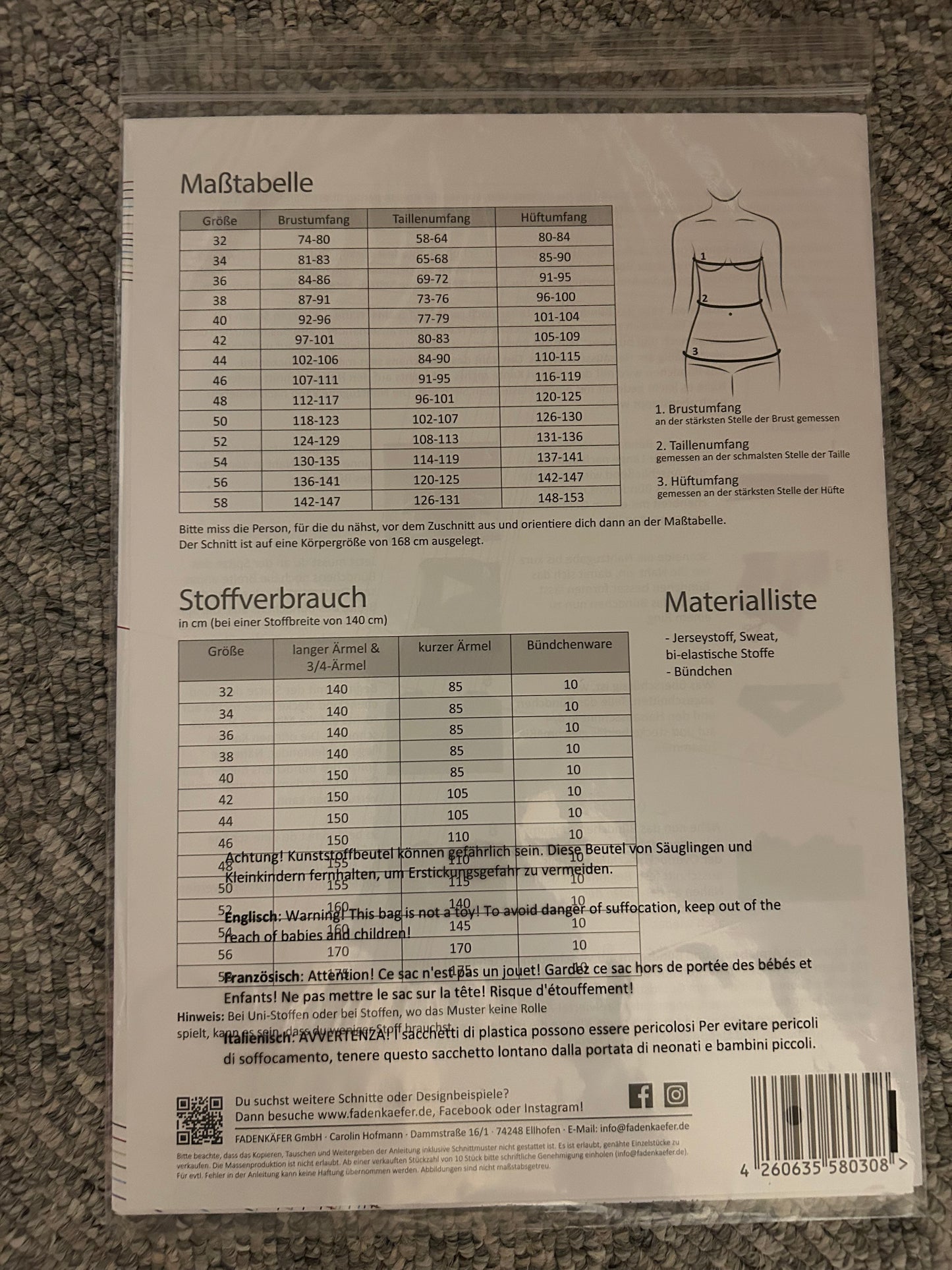 Basicshirt Damen - Fadenkäfer