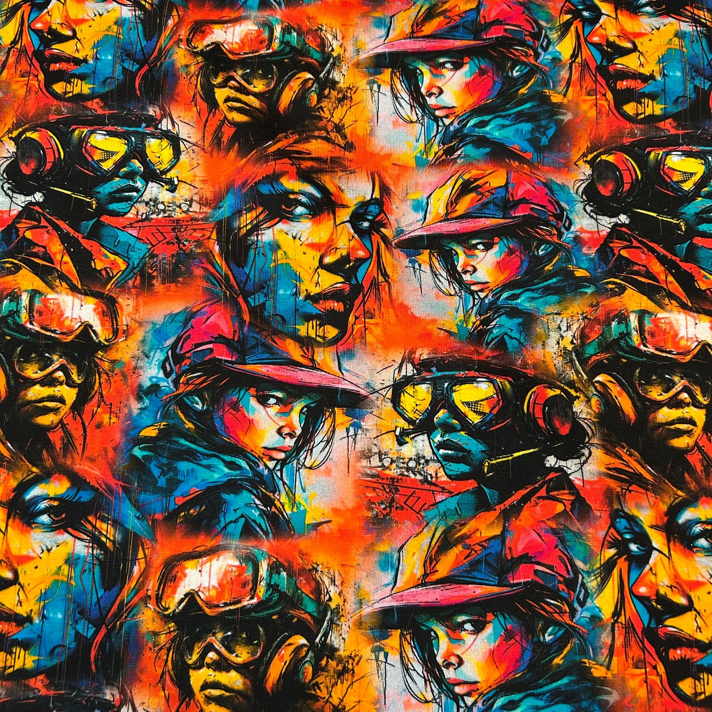 Graffiti damer - French Terry