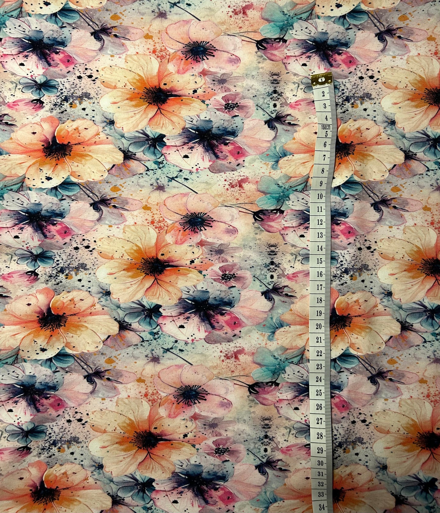Sommerblomster - Bomuldsjersey