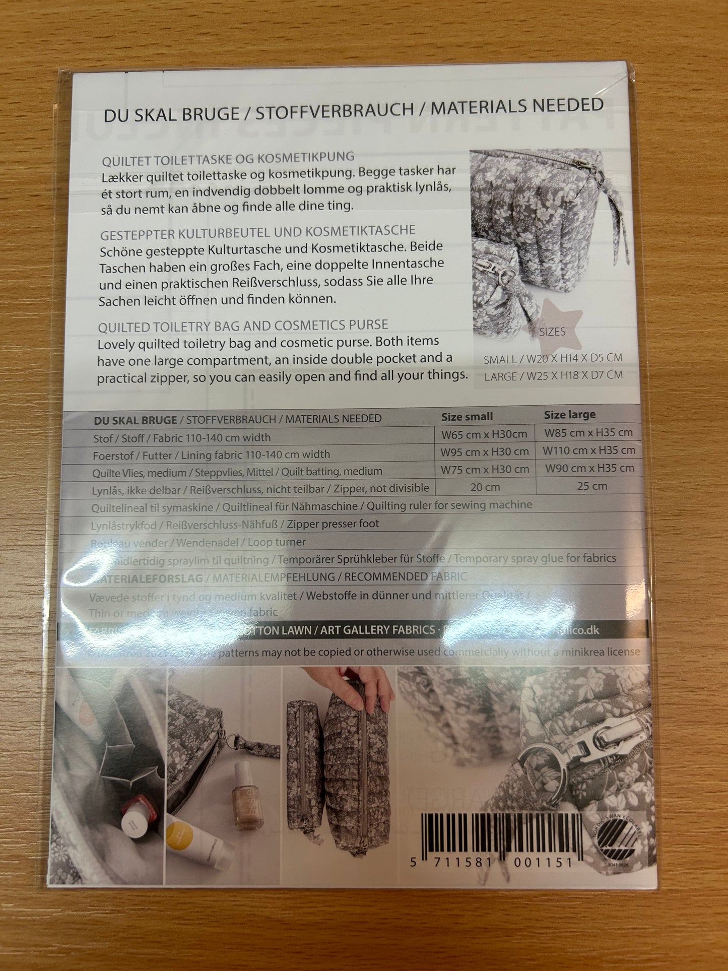 Minikrea Quiltet Toilettaske 115