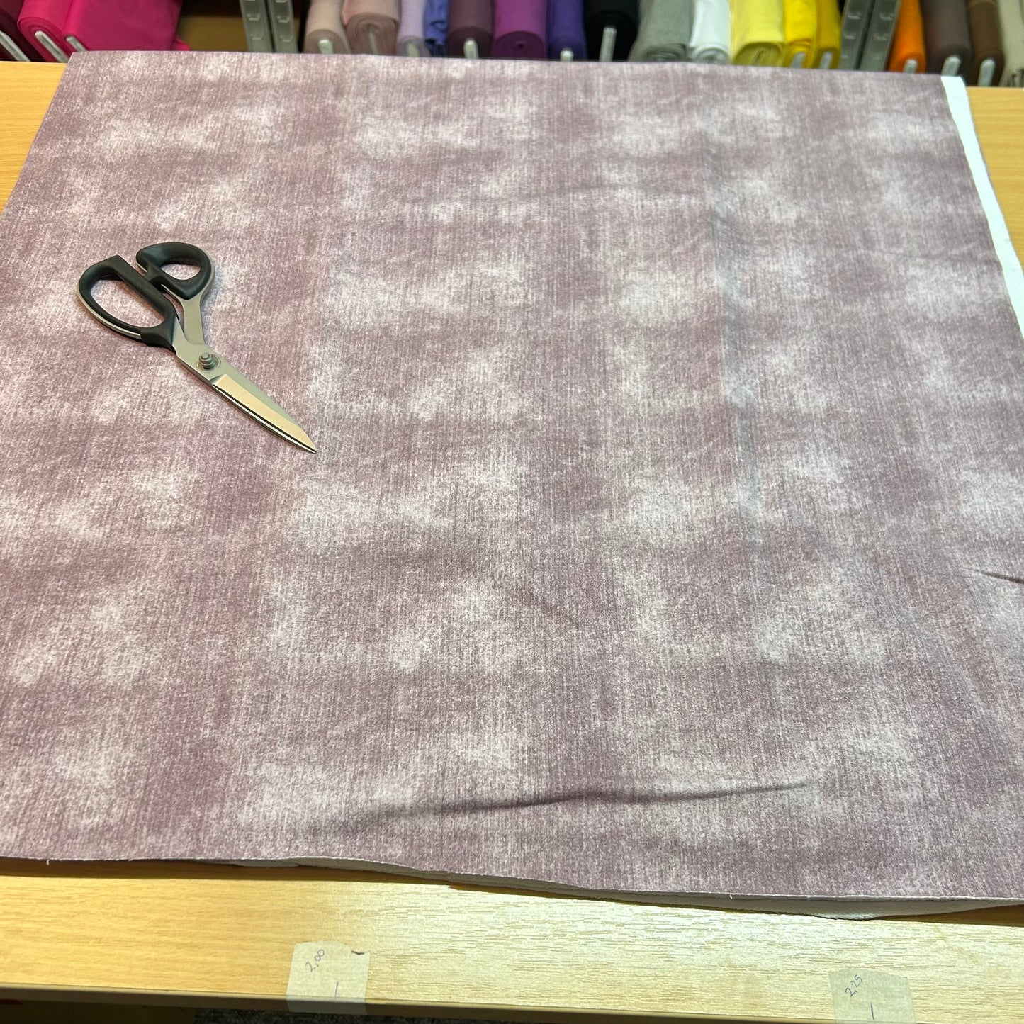 French Terry - Jeans Look støvet rød (Mauve)