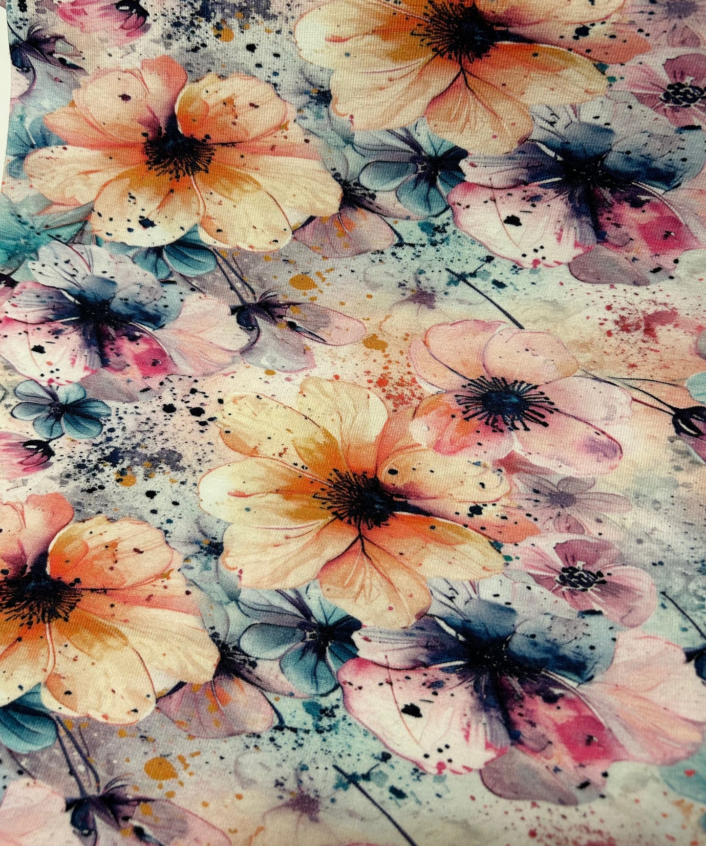 Sommerblomster - Bomuldsjersey