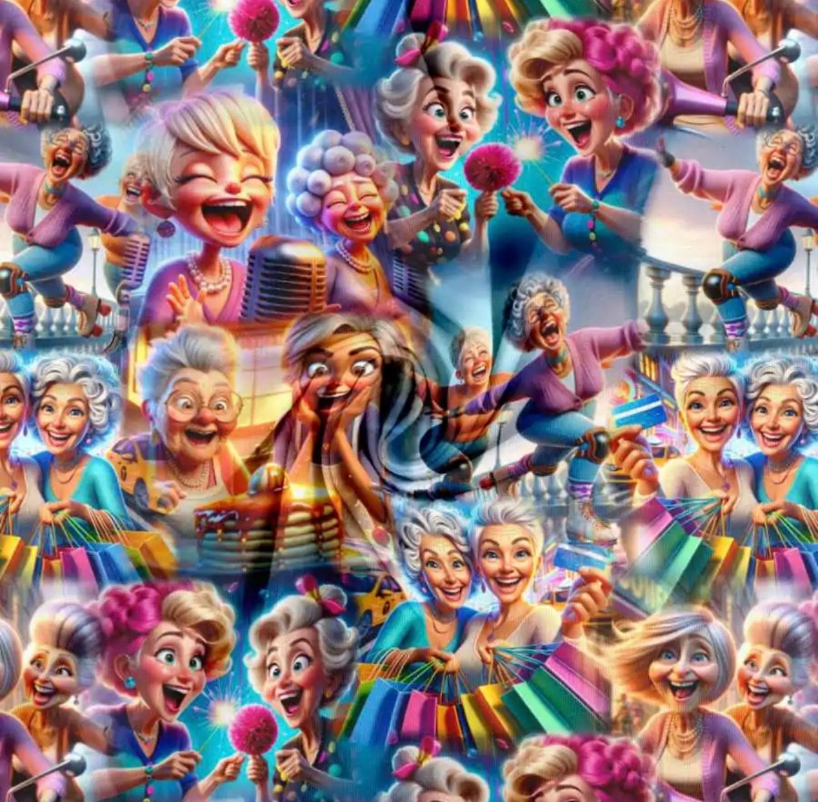 Festlige damer - Bomuldsjersey