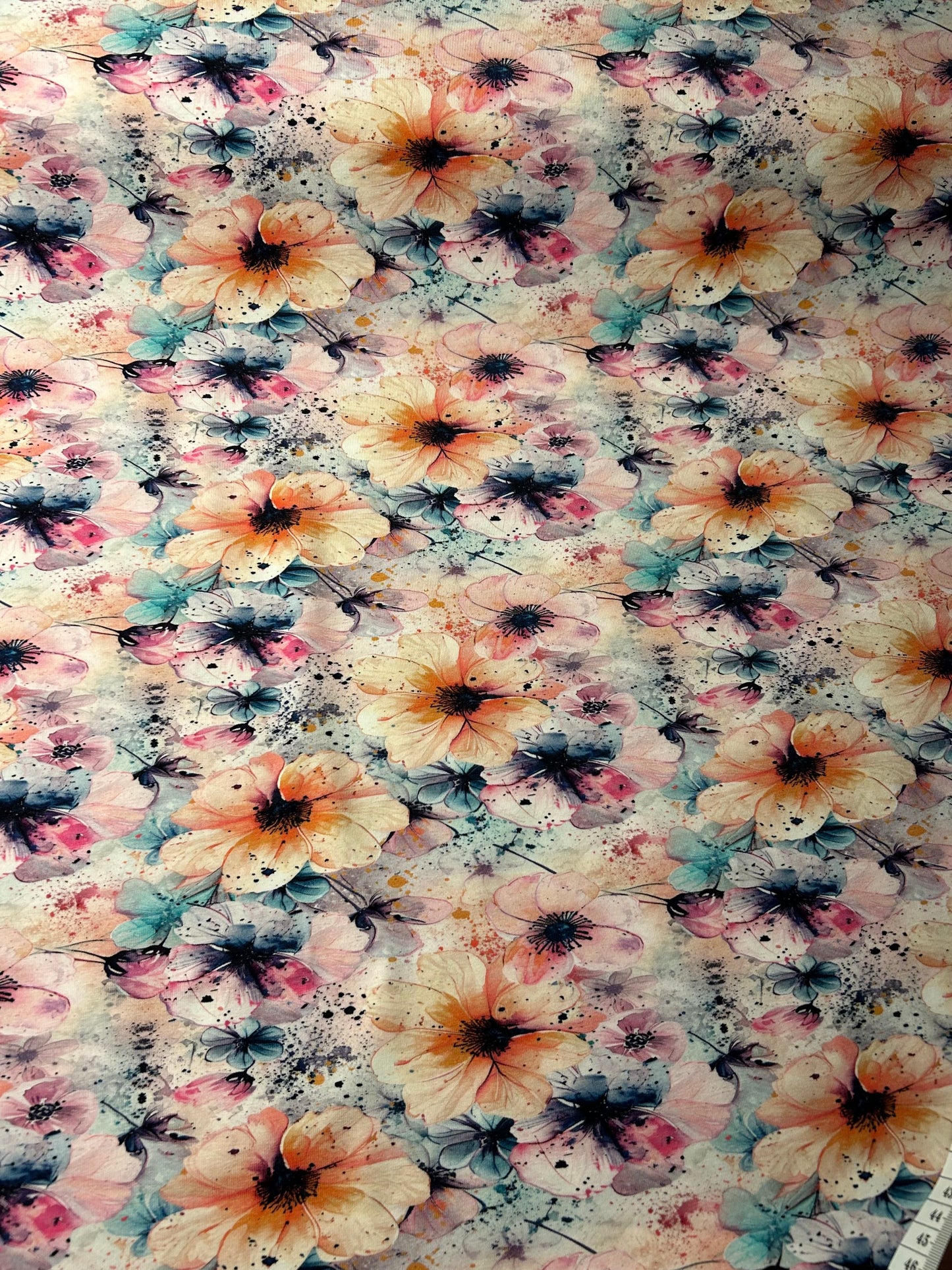 Sommerblomster - Bomuldsjersey