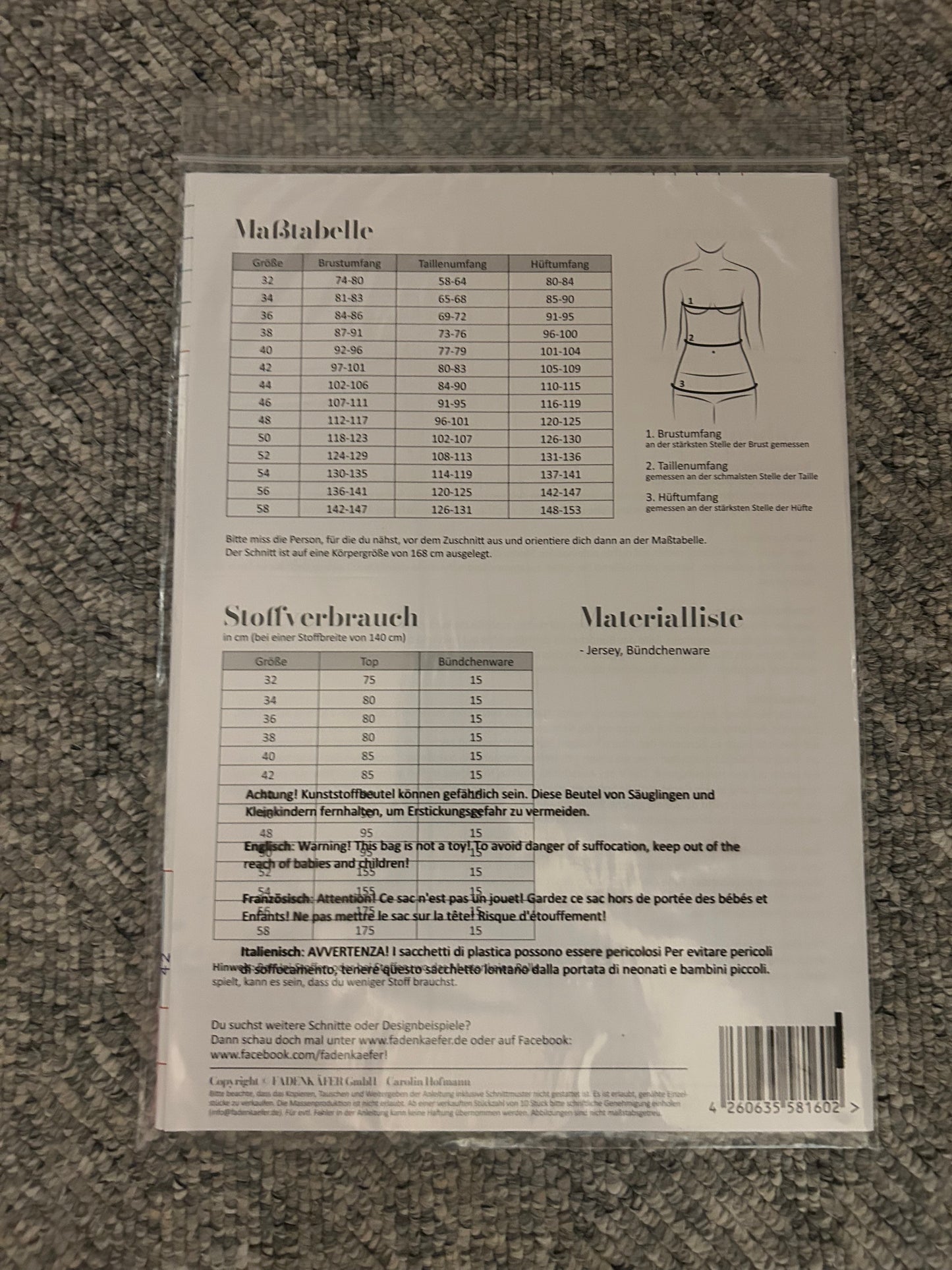 Basic-Top Damen - Fadenkäfer