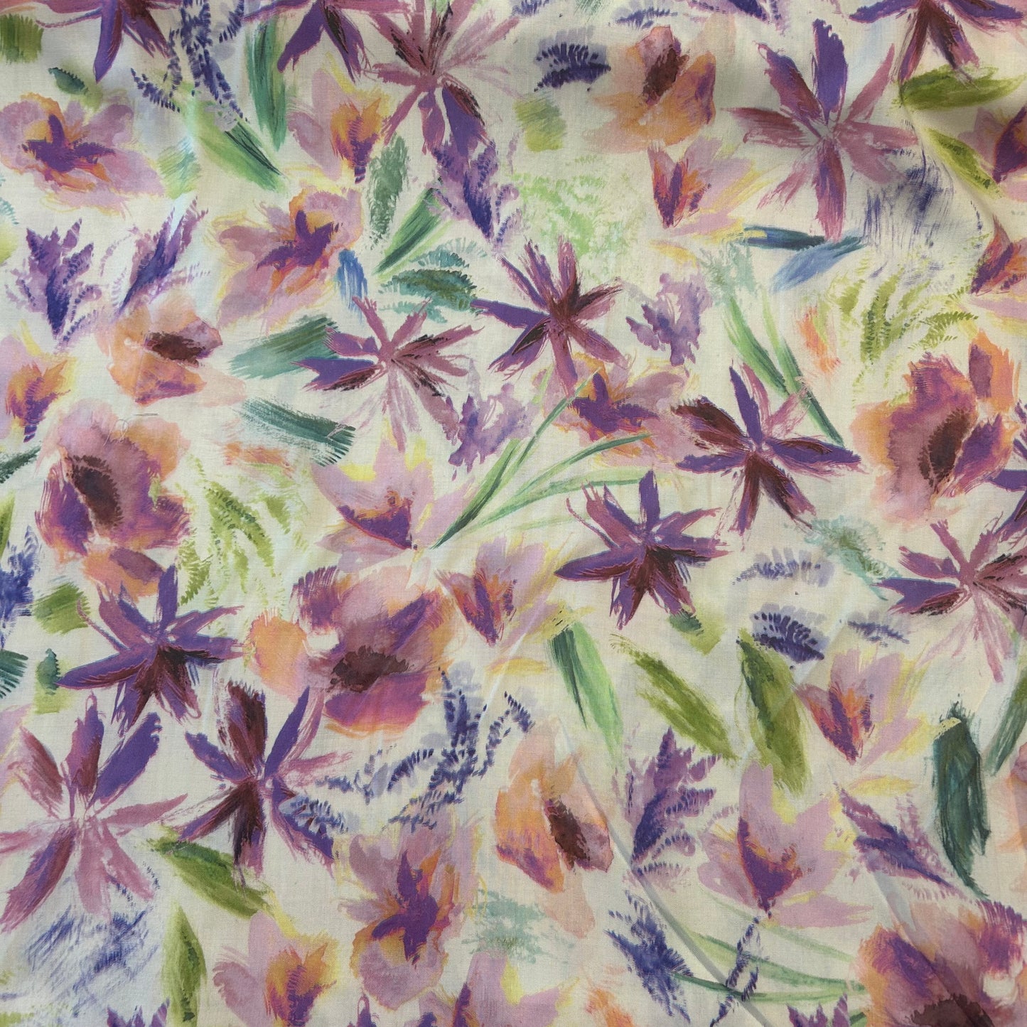 Blomster i penselstrøg - Tencel