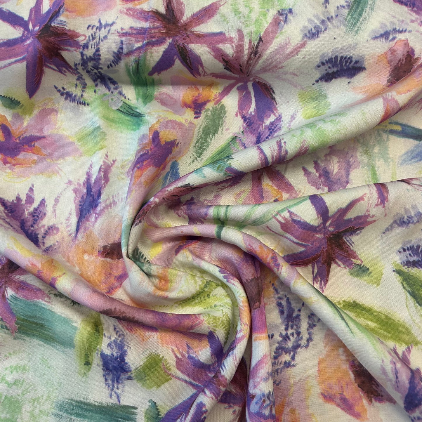 Blomster i penselstrøg - Tencel