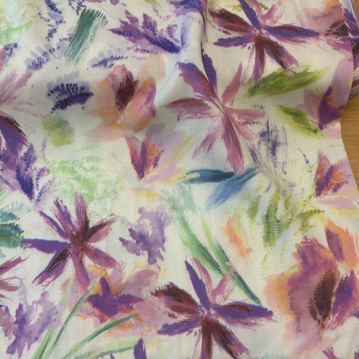 Blomster i penselstrøg - Tencel