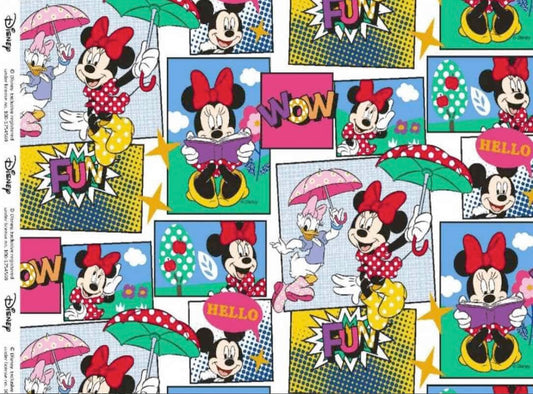 Minnie og Andersine  - Bomuldsjersey (Licensprint)
