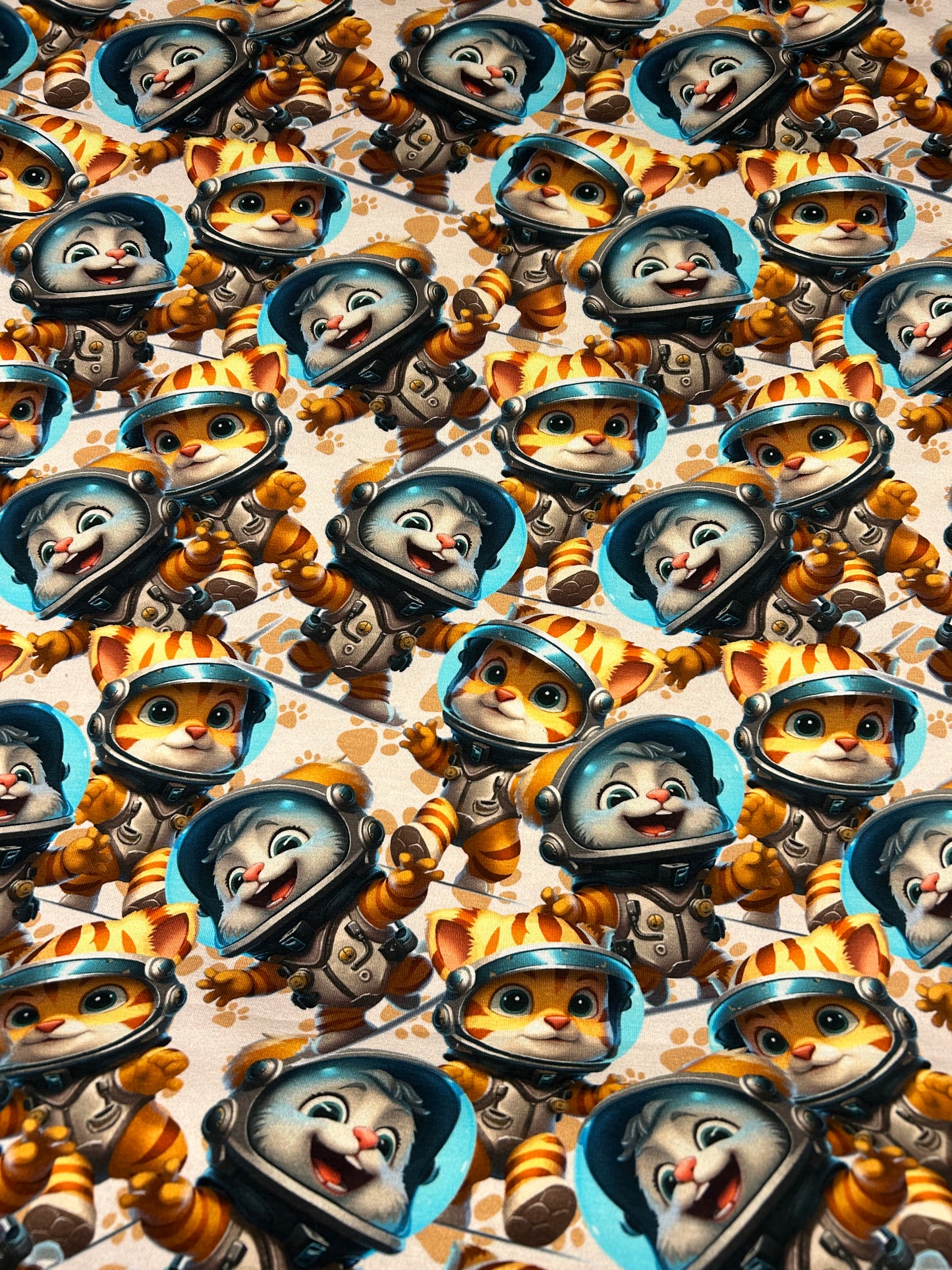 Astronaut katte - Bomuldsjersey