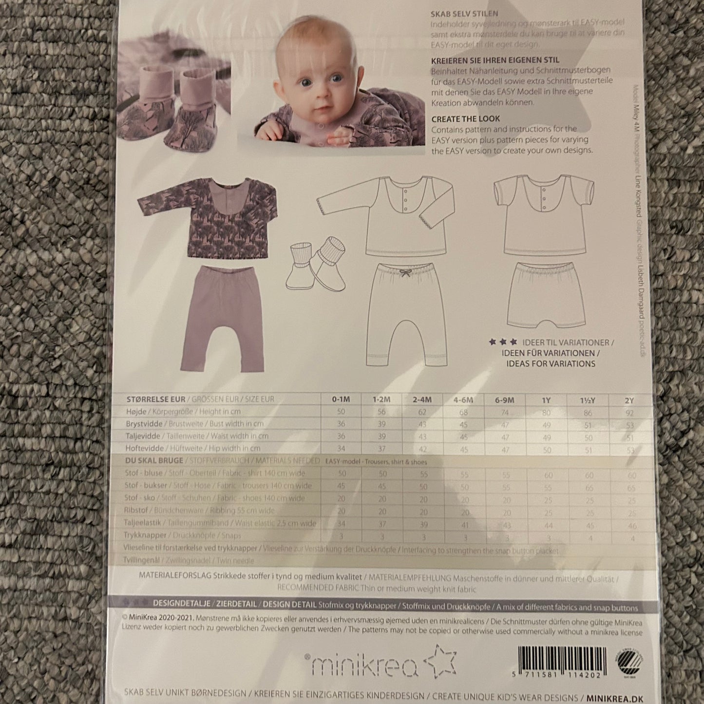 Minikrea Babysæt med sko 11420