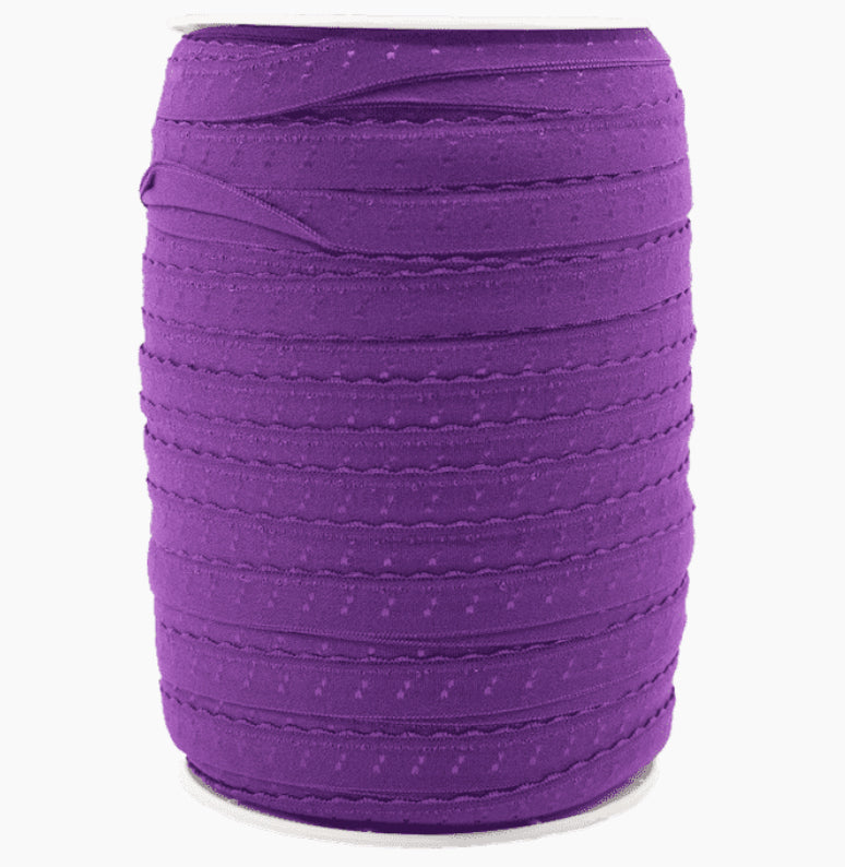 Elastisk foldeelastik med tunge - Lilla