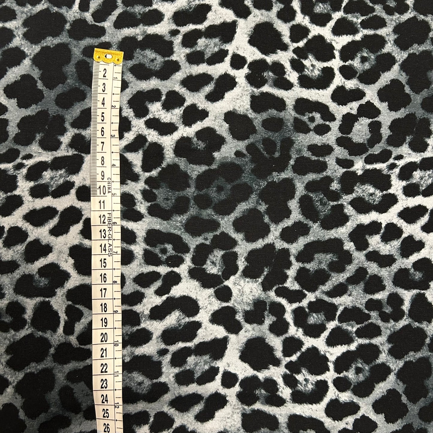 Leopard i grå - Bomuldsjersey