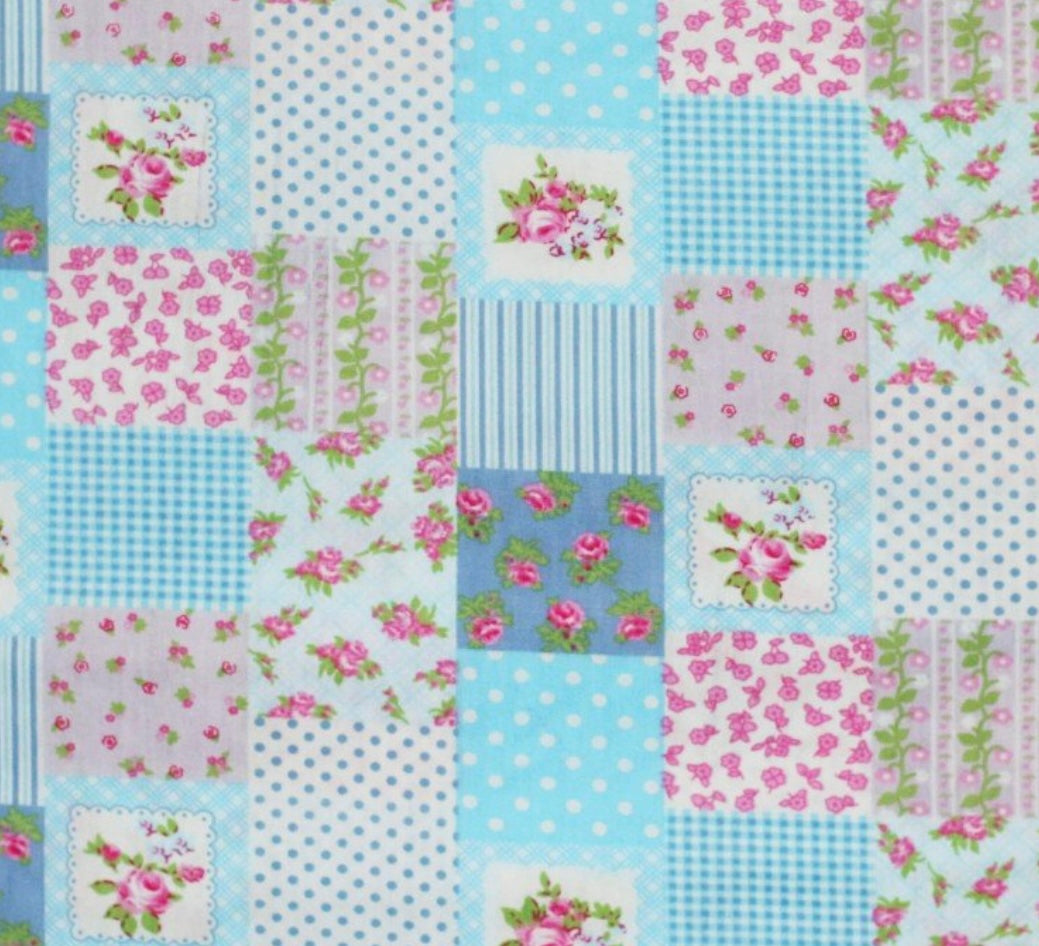 Patchwork print - 100% bomuld