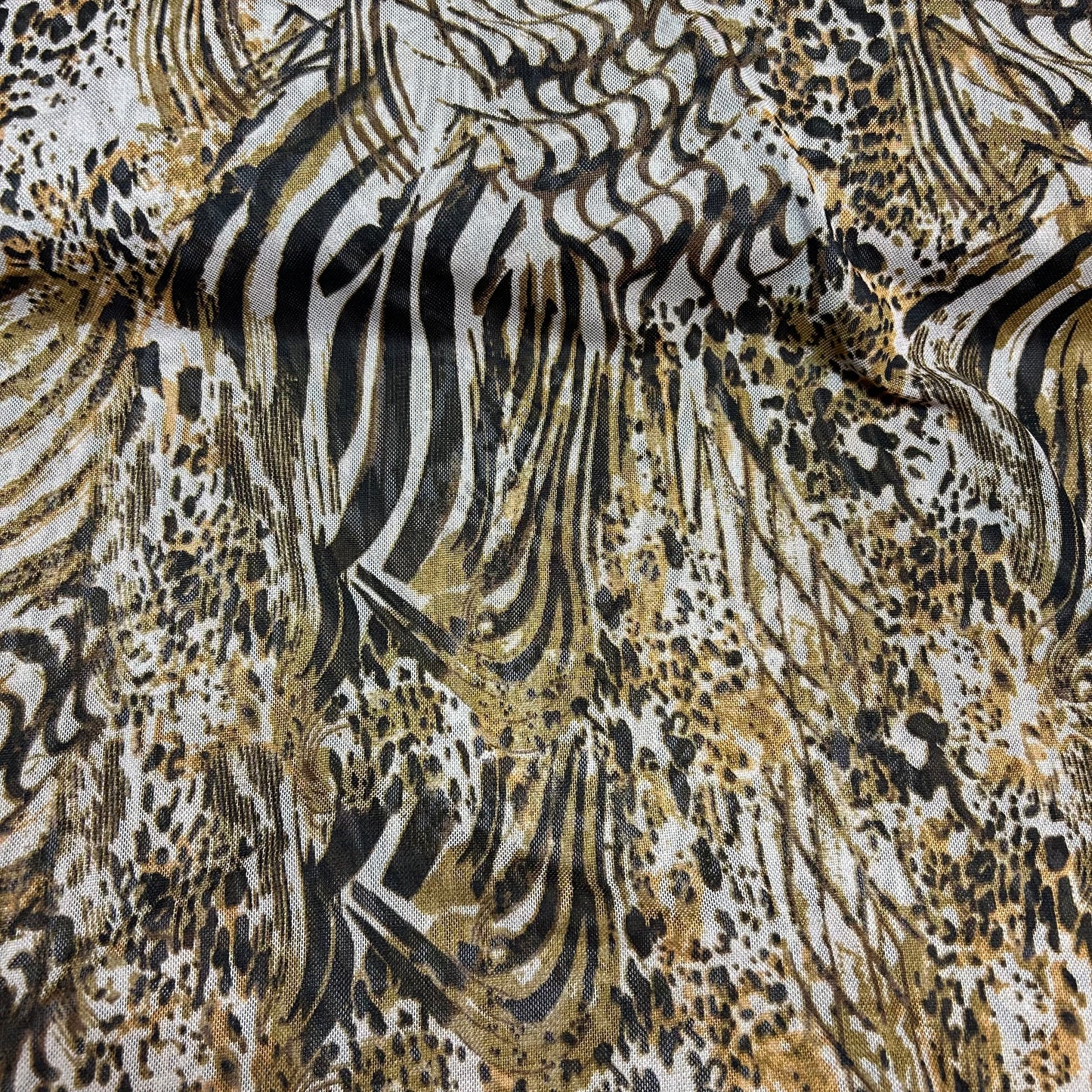 Mesh - Dyreprint i brune nuancer