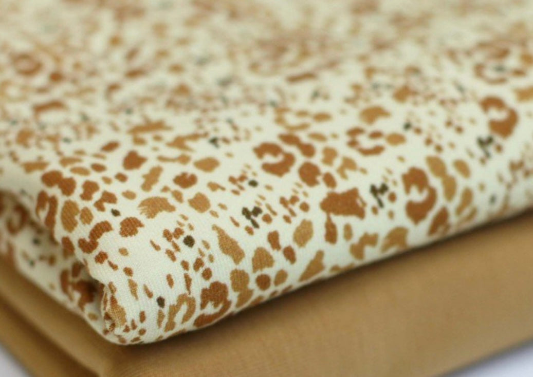 Mini leopard print - Bomuldsjersey