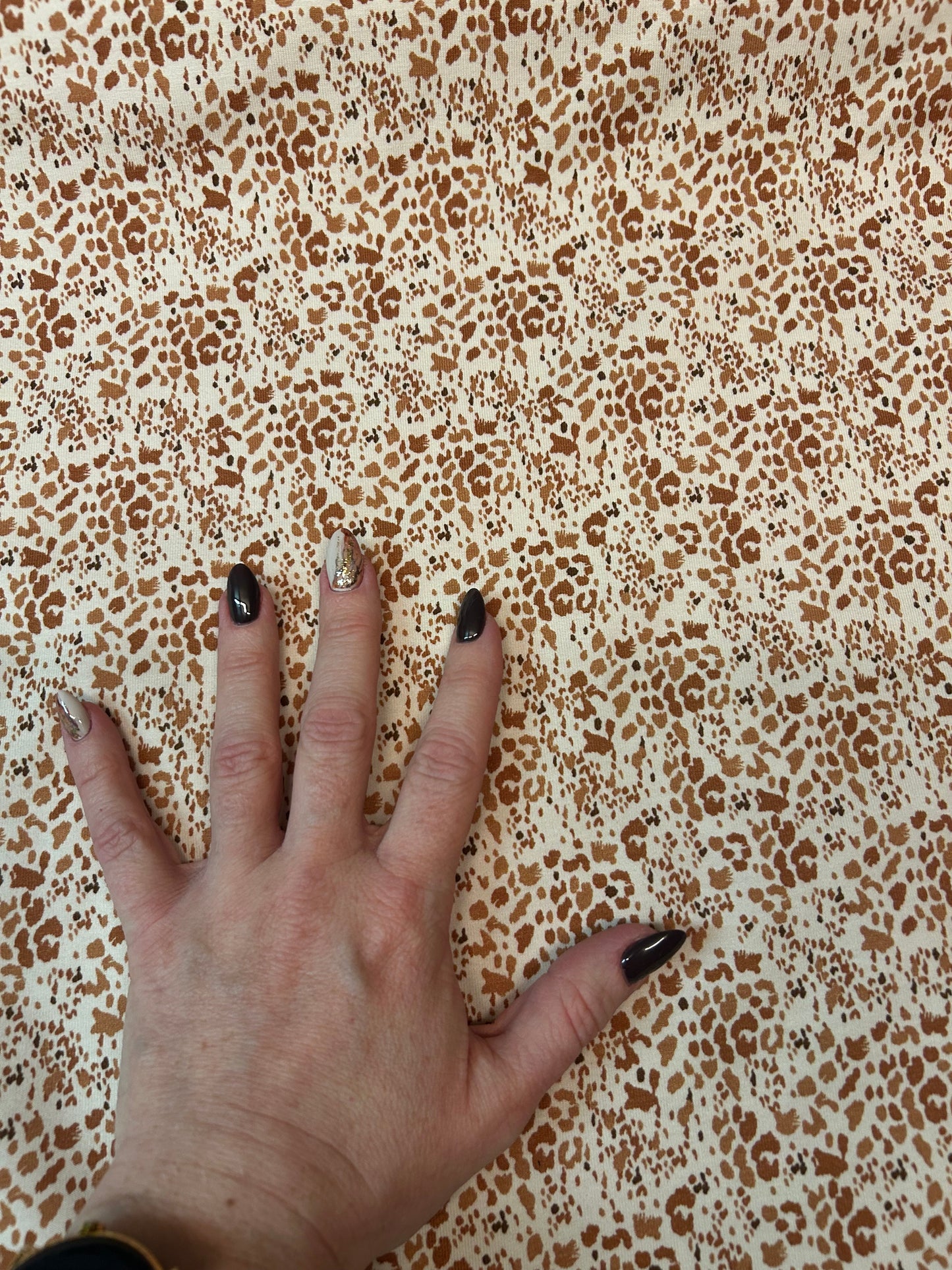 Mini leopard print - Bomuldsjersey