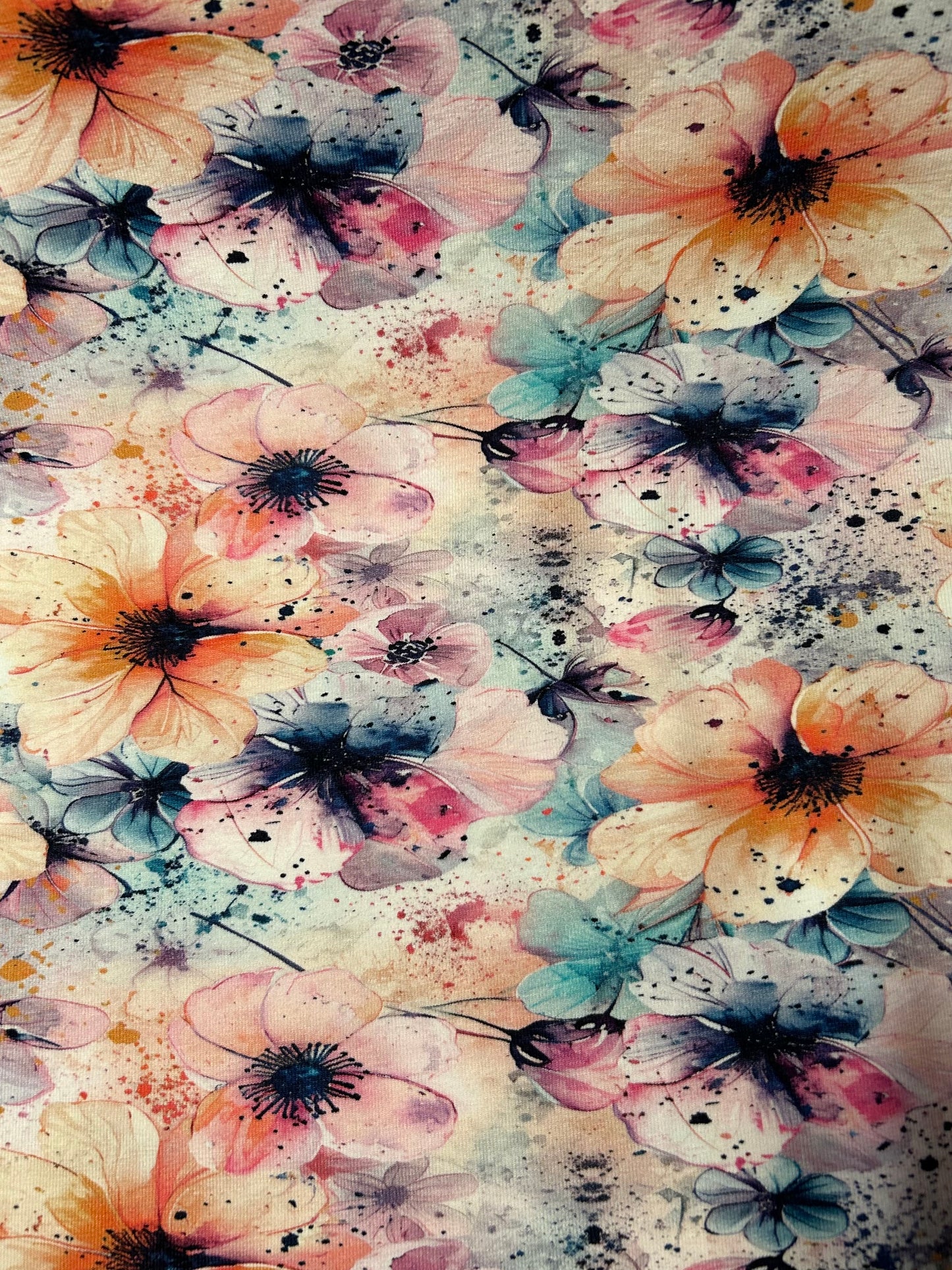Sommerblomster - Bomuldsjersey
