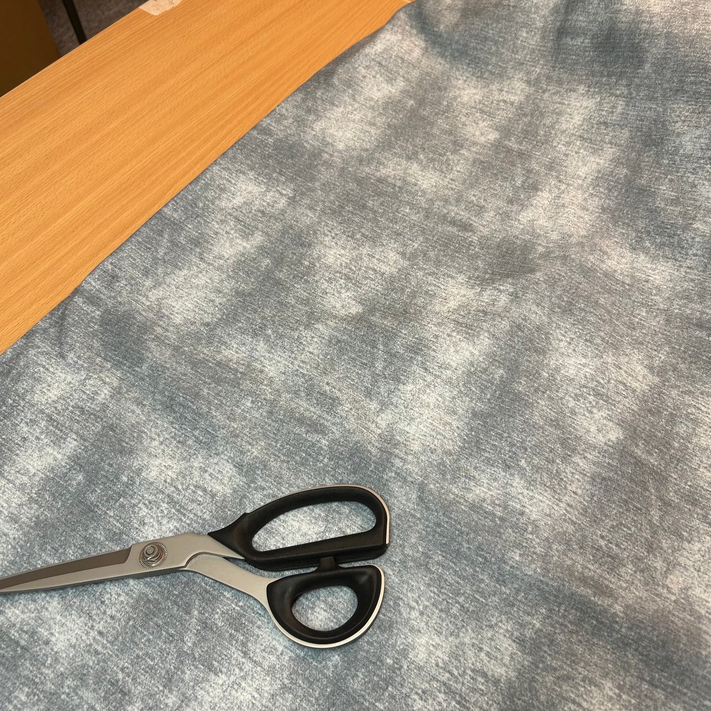 French Terry - Jeans Look skyblue (lys lyseblå)