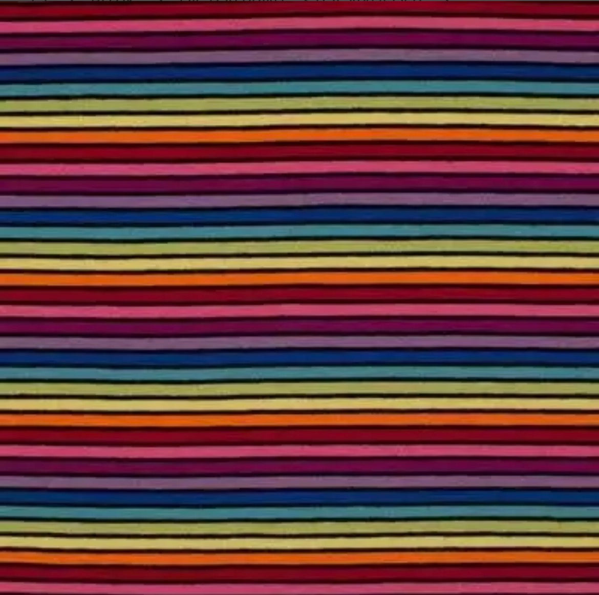 Stribet i farver - Bomuldsjersey