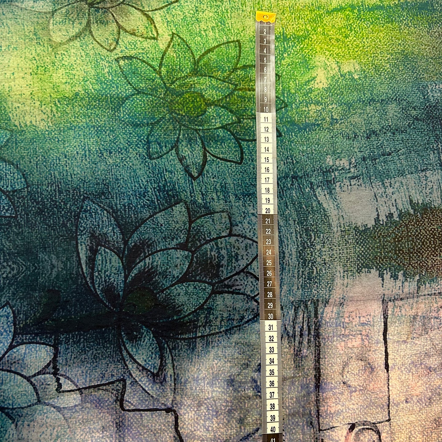 Blomster billede (panel lignede tryk)- Viskose