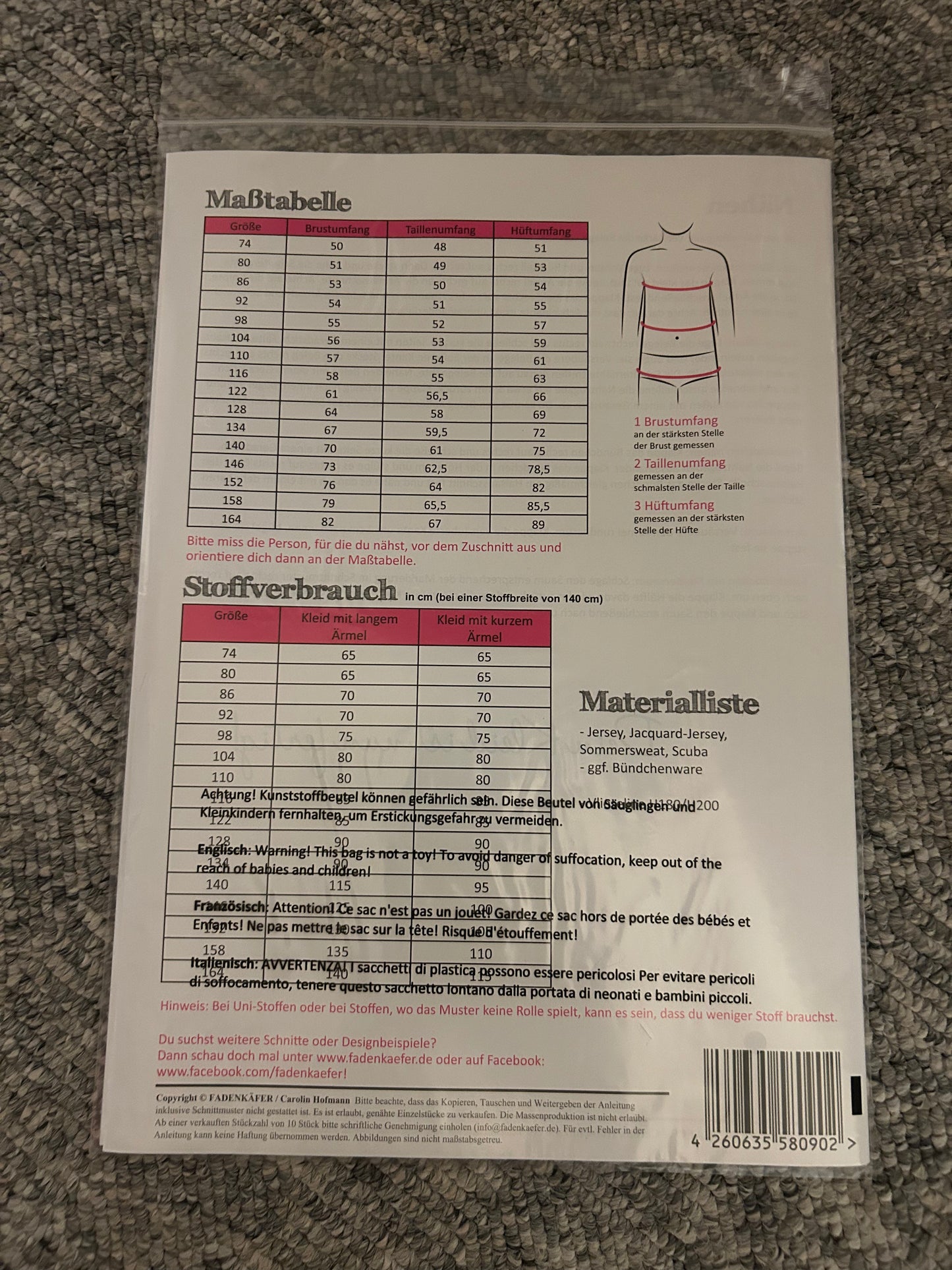 Kleid Isabell kinder - Fadenkäfer