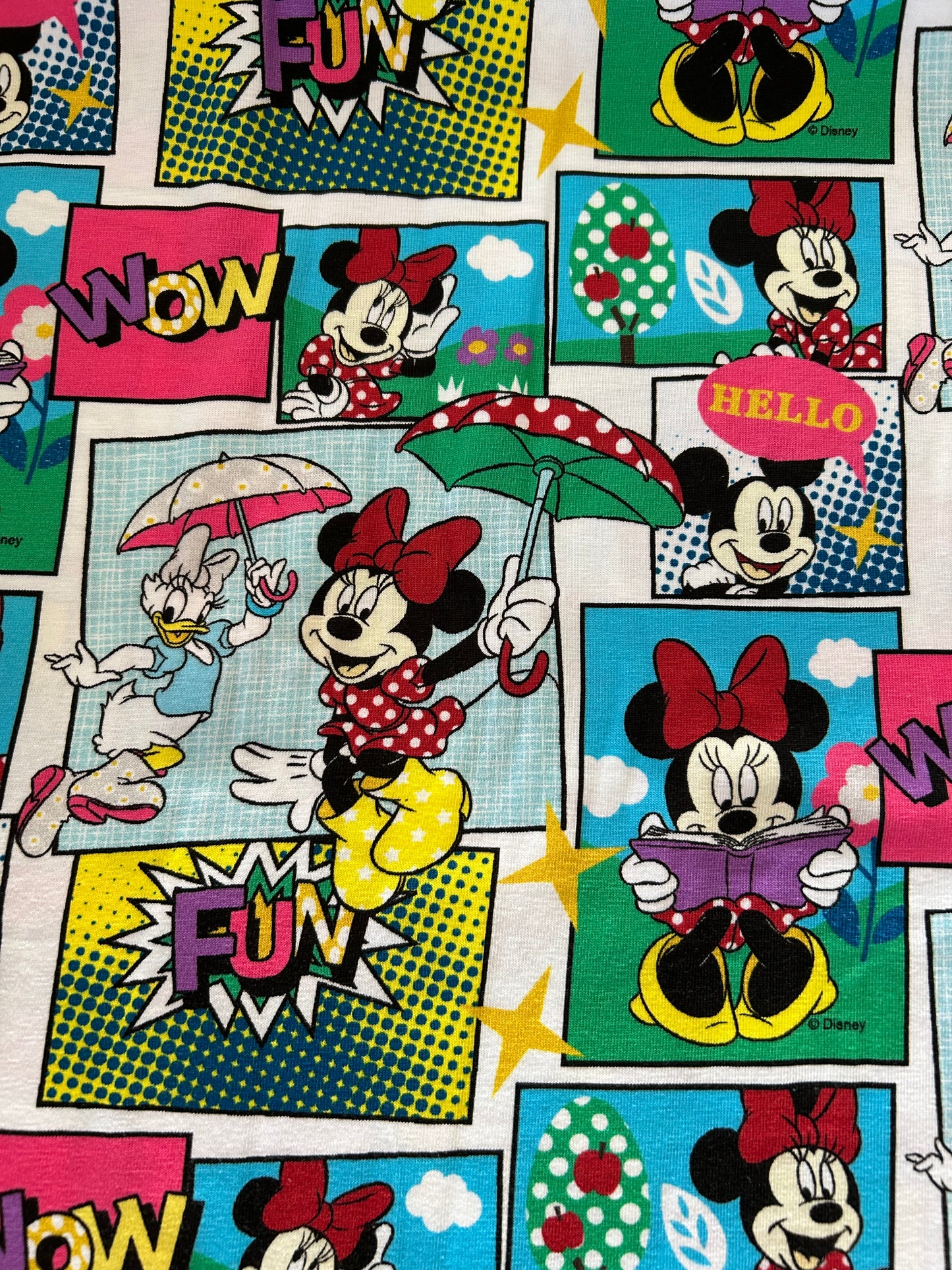 Minnie og Andersine  - Bomuldsjersey (Licensprint)