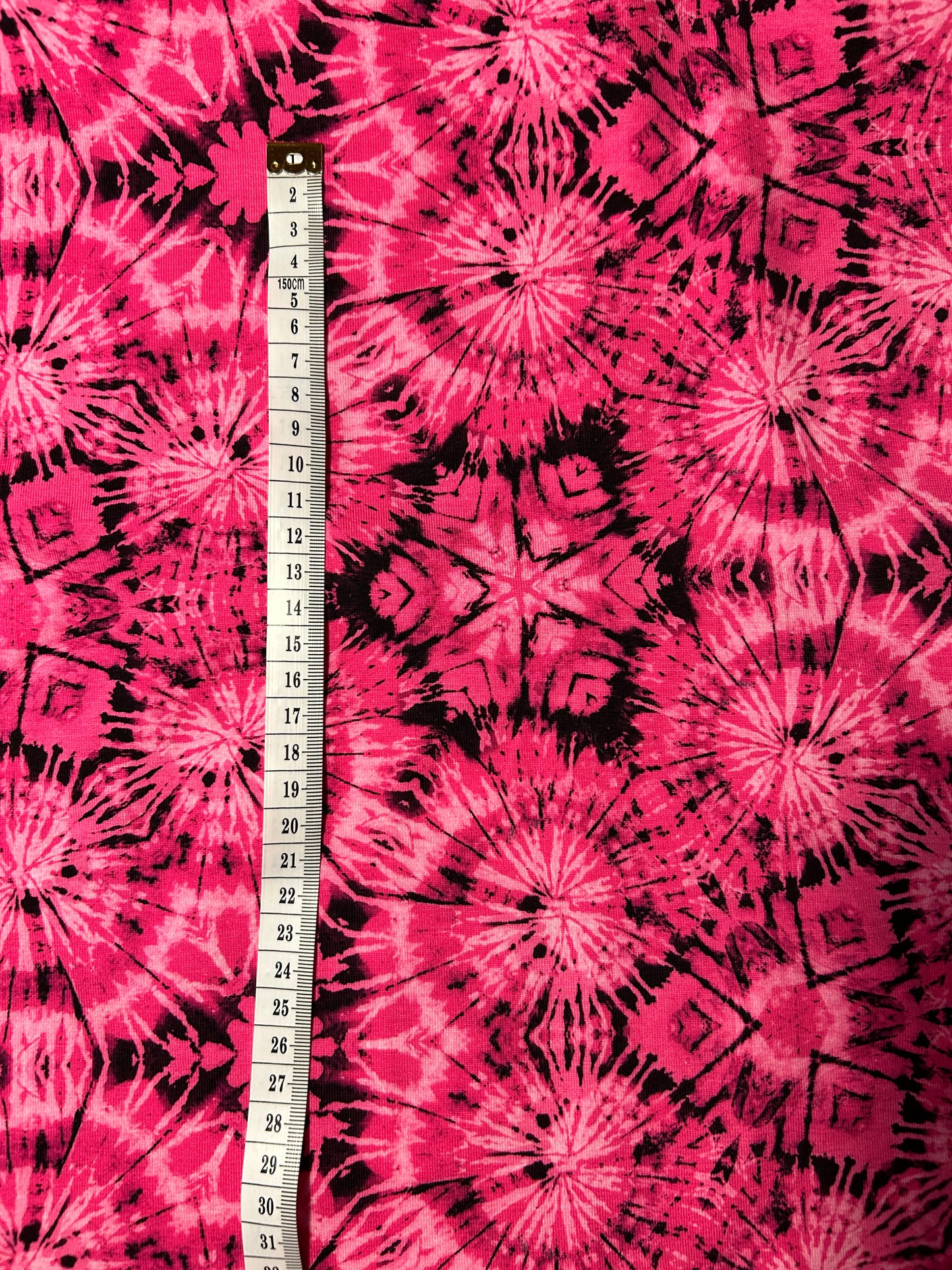 Pink kalejdoskop mønster - Bomuldsjersey