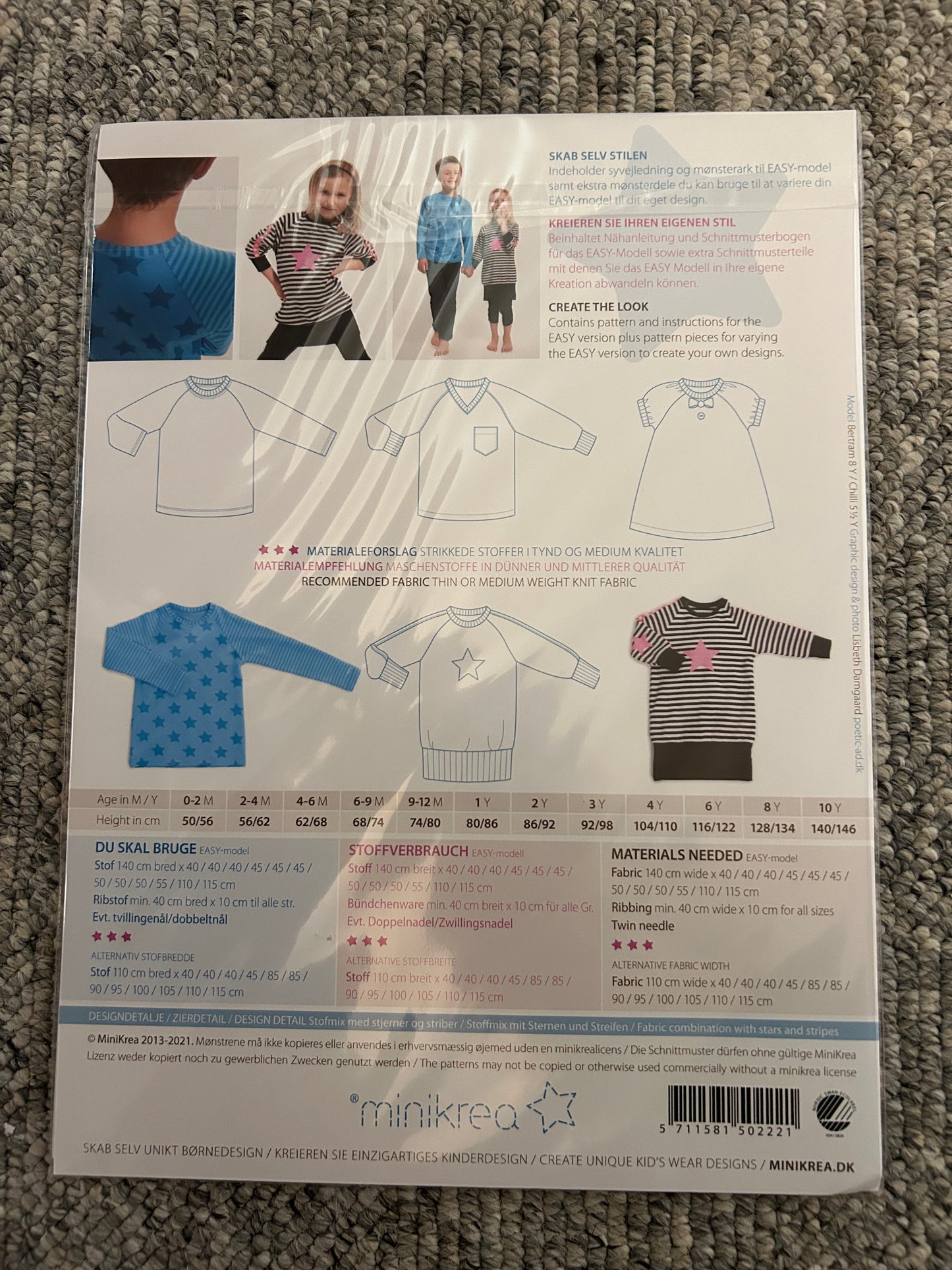 Raglan T-Shirt 50222 - 0-10 år