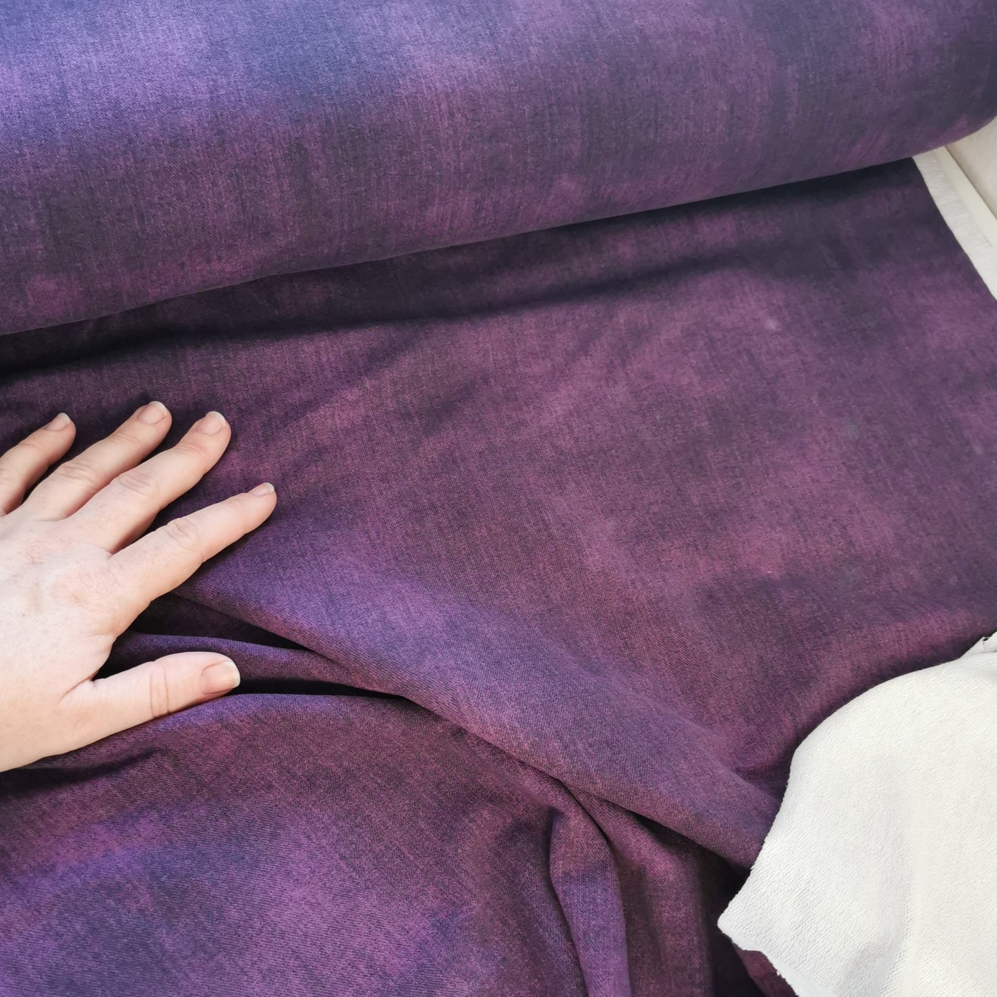 French Terry - Jeans Look Lavendel