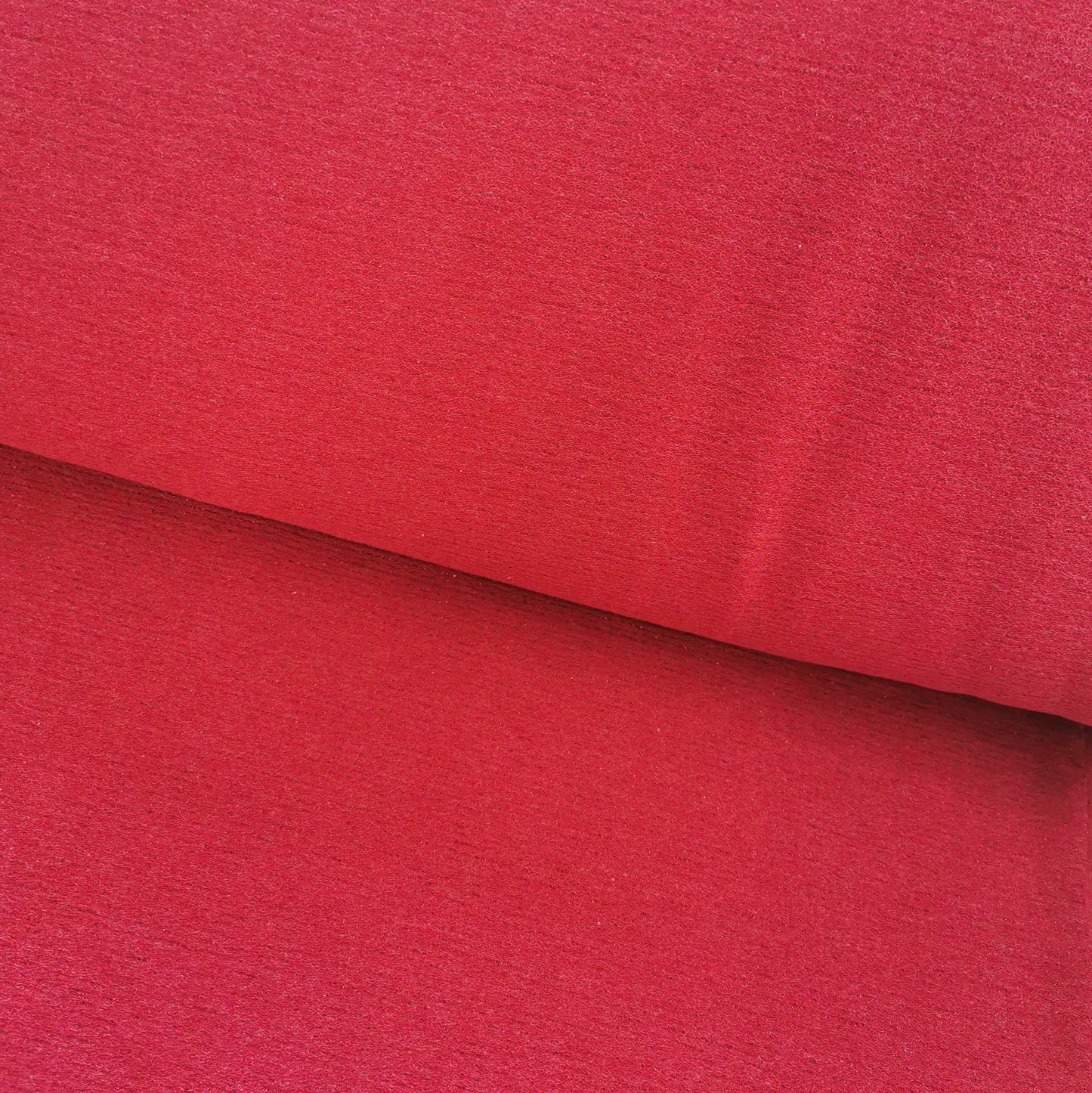 Rød med lurex tråd - French Terry