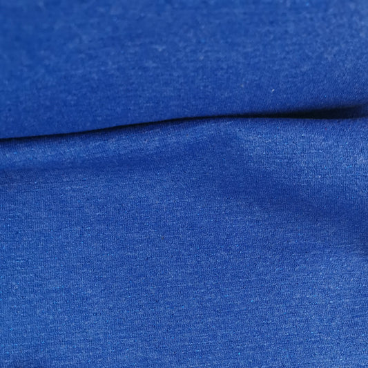Blå med lurex tråd - French Terry