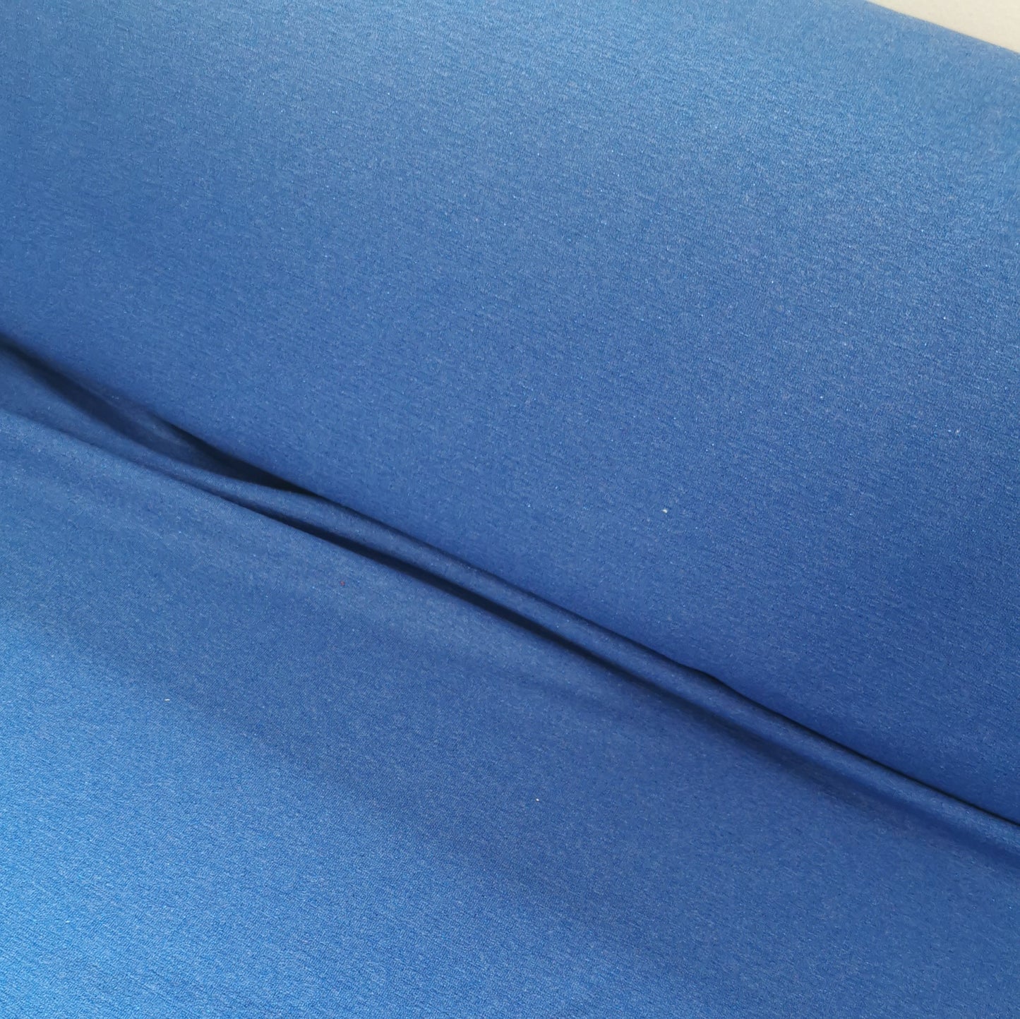 Blå med lurex tråd - French Terry