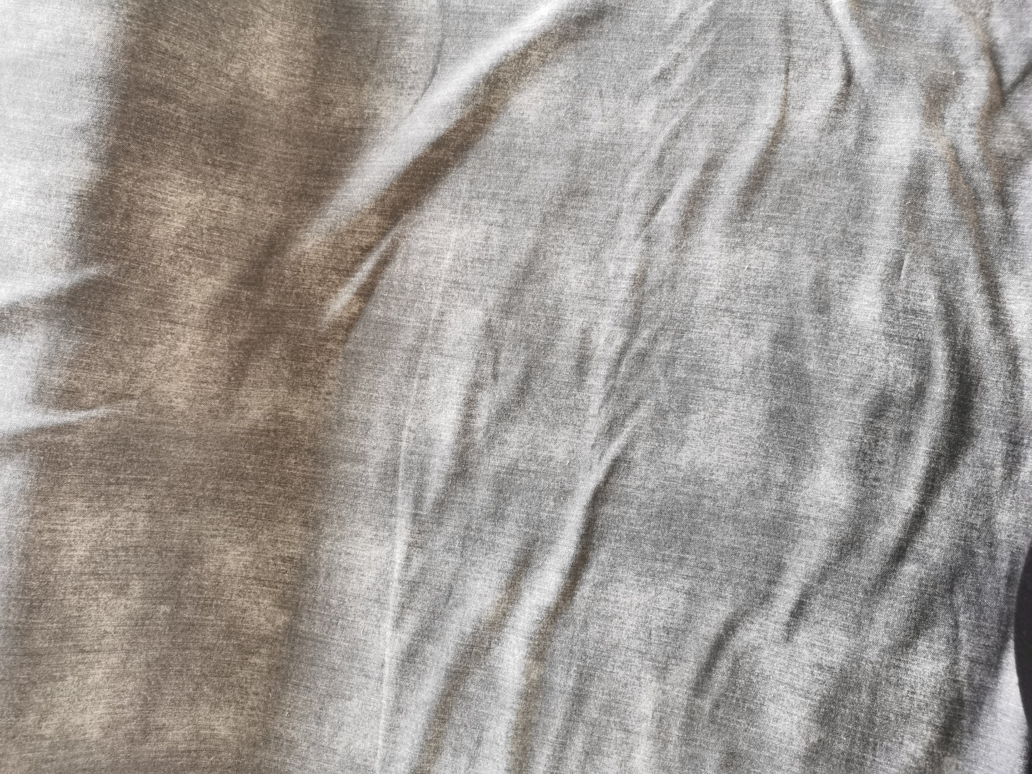 French Terry - Jeans Look Lys Grå