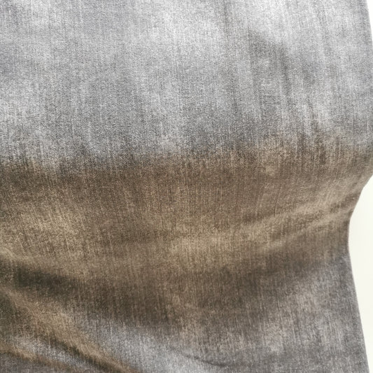 French Terry - Jeans Look Lys Grå