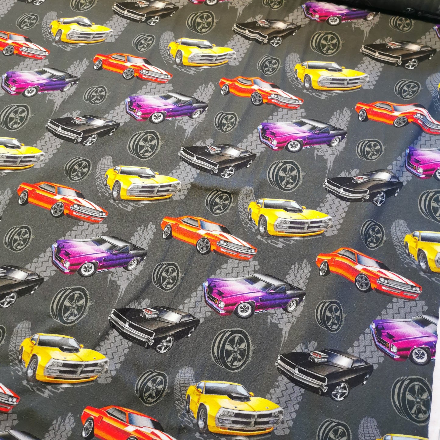 Fast & Furious biler - Bomuldsjersey (Licensprint)