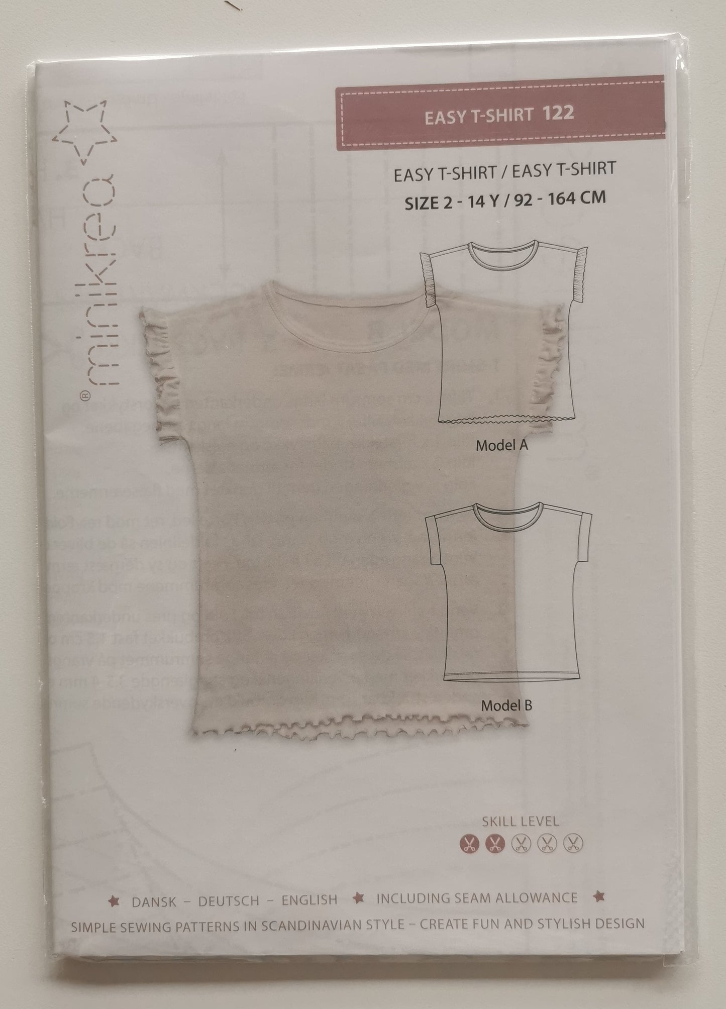 Minikrea Easy T-shirt str. 92-164 122