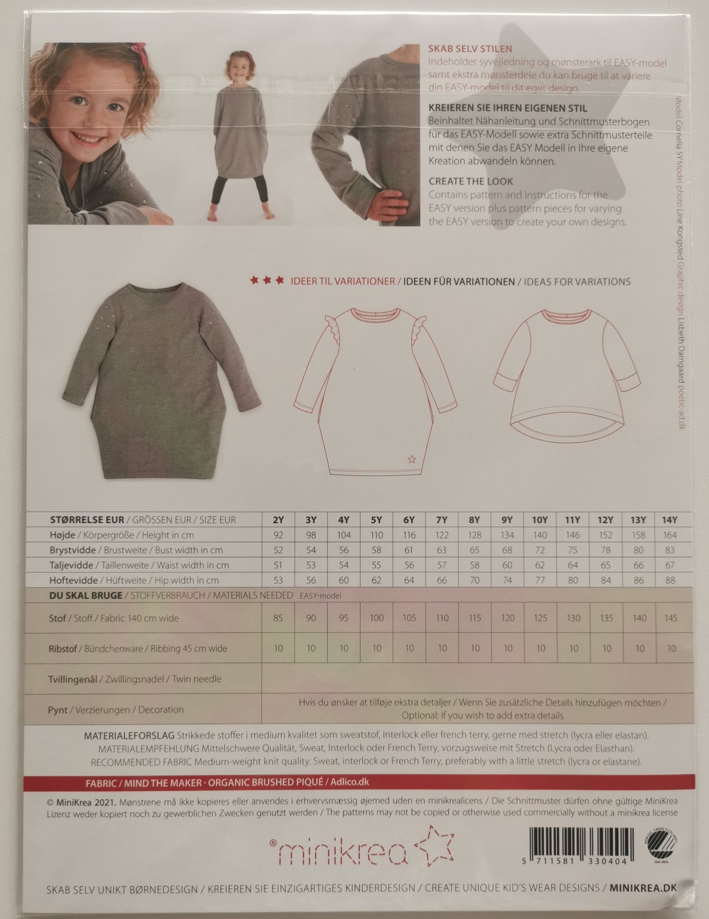 Minikrea Sweat Kjole 33040