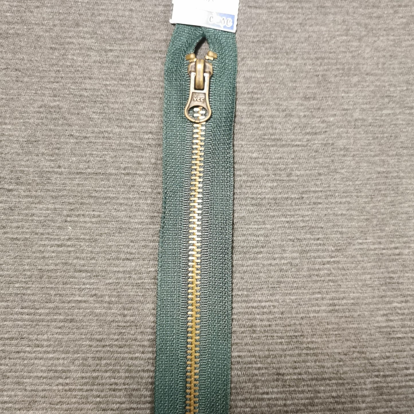 Delbar lynlås 6 mm 35 cm Grøn