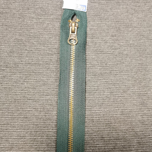 Delbar lynlås 6 mm 35 cm Grøn