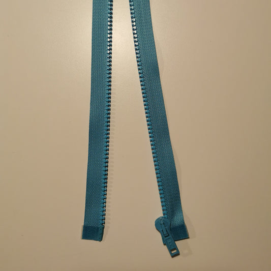 Delbar lynlås 6mm 55 cm Aqua