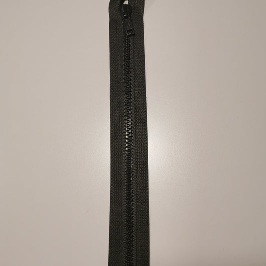 Delbar lynlås 6mm 40 cm Grå
