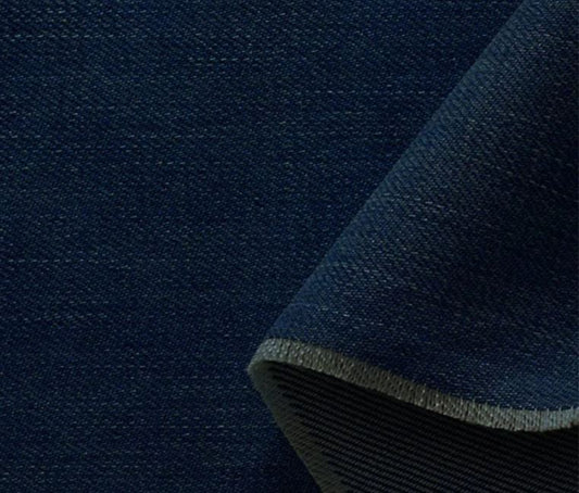 Mørkeblå - Jeans/denim Bomuldsstof