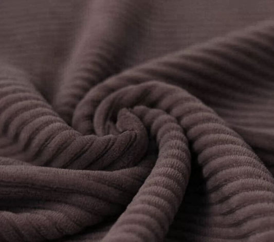 Mørk Mauve - Bredriflet fløjl