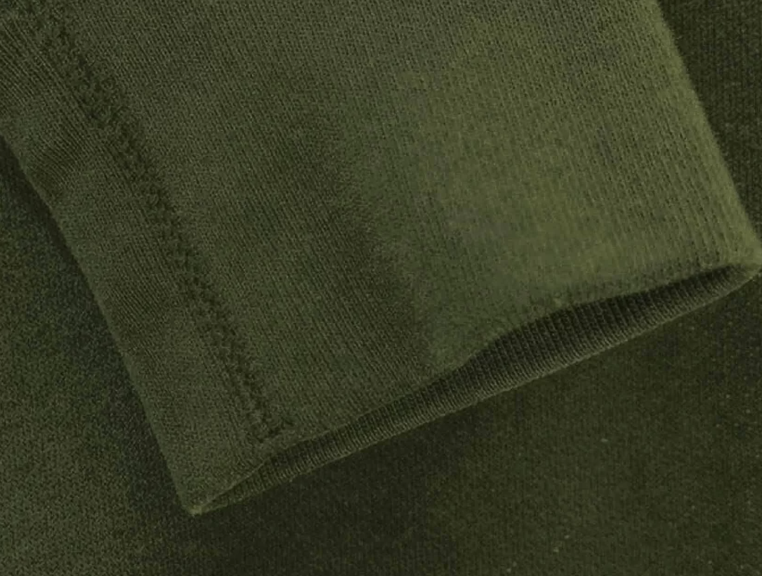 Army grøn - Rib