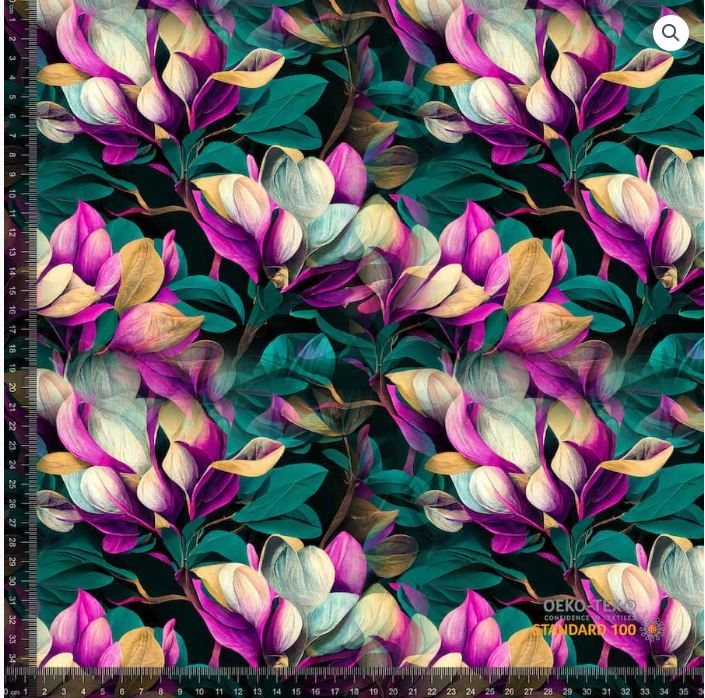 Magnolia akvarel - Bomuldsjersey