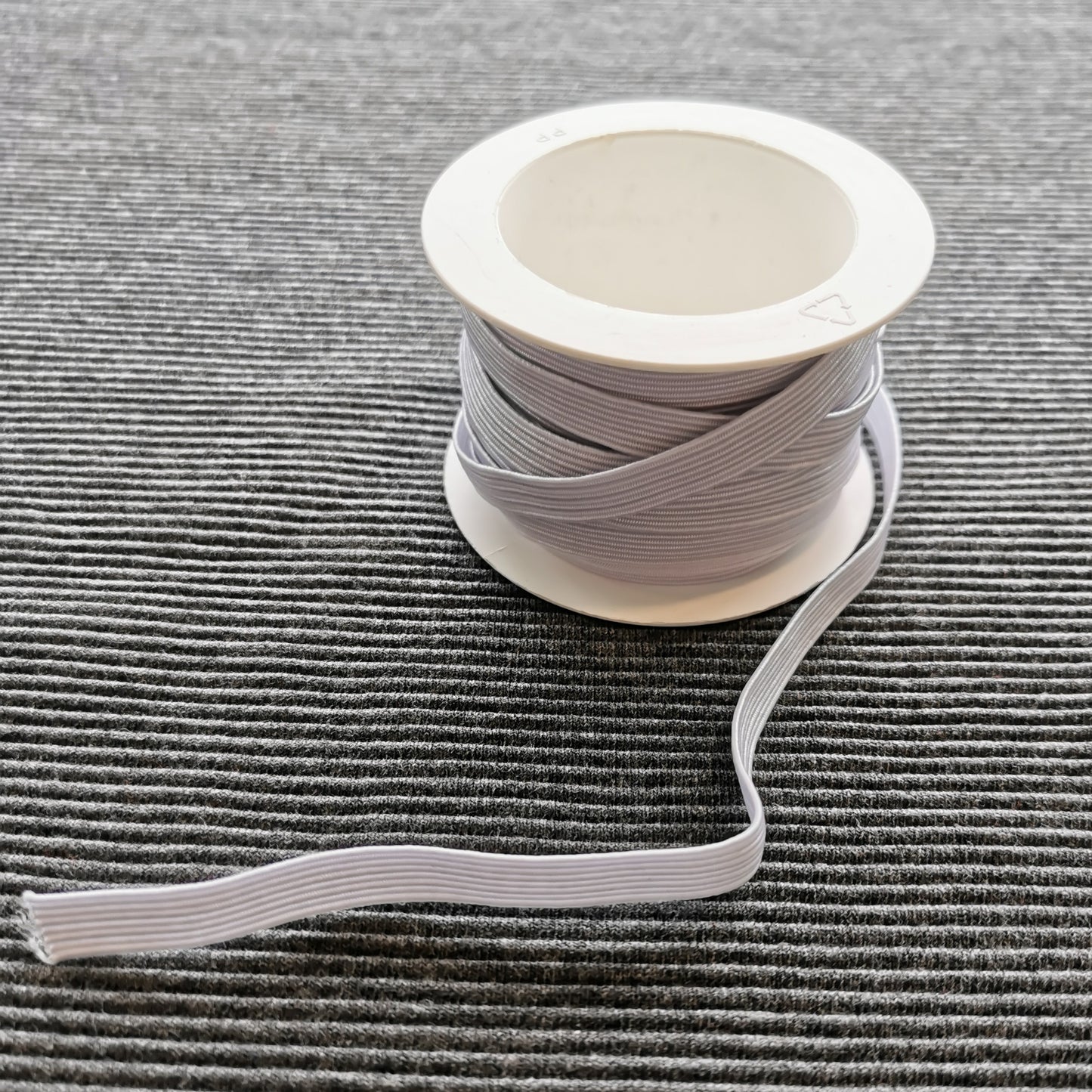 Elastik 7 mm - Hvid